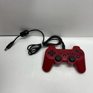 Sony Playstation PS3 DualShock Sixaxis Controller Red Wireless OEM CECHZC2U A1